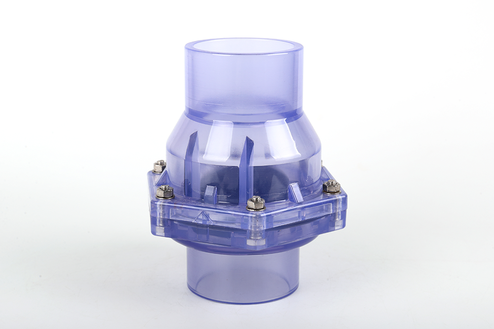 鱼峰透明翻板式止回阀